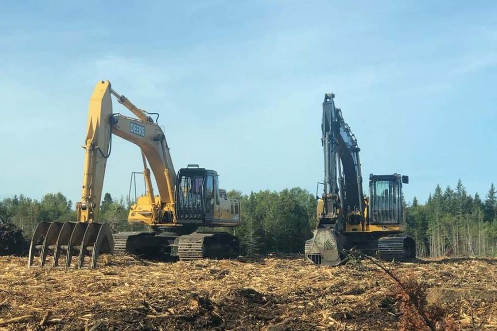 Les engins de déboisement